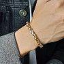 Bizantino Nero – Herrenarmband aus schwarz lackiertem Stahl