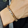 Bizantino Nero – Herrenarmband aus schwarz lackiertem Stahl