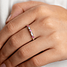 9560 Silberring mit Zirkonen PINK ETERNITY