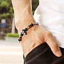 Lupo Forte - Herren Stahlarmband mit Tigerauge und Achat