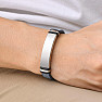 Herren Lederarmband blau Cong Blue Silberdekor