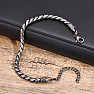 Herrenarmband Serpente Brillante Edelstahl glänzend