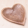 Dekoratives Tablett Herz aus Mangoholz 26 cm