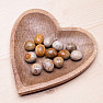 Dekoratives Tablett Herz aus Mangoholz 26 cm