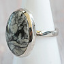 Pinolith-Ring Silber Ag 925 R102