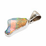 Äthiopischer Opal Rohanhänger Silber Ag 925 P1059