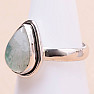 Mondstein Regenbogen grün Ring Silber Ag 925 11098