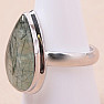 Aktinolith im Prehnit Ring Silber Ag 925 R116