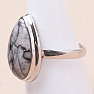 Pinolith-Ring Silber Ag 925 R126