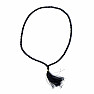 Japa Mala Satin-Onyx-Halskette