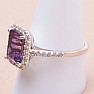Amethyst geschliffener Ring Silber Ag 925 KO131