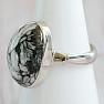 Pinolith-Ring Silber Ag 925 R132