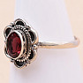 Ring mit Granatschliff Silber Ag 925 MIX143