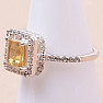Ring mit Citrinschliff, Silber Ag 925 KO144