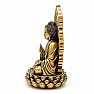 Buddha auf einer Lotusblume Abhaya Mudra Statuette 27 cm