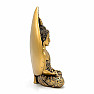 Meditierende Buddha-Statue aus Thailand mit Bodhi-Blatt