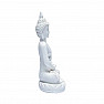 Buddha meditiert Thaifigur weiß 11 cm