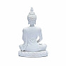 Buddha meditiert Thaifigur weiß 11 cm