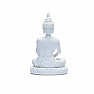 Buddha meditiert Thaifigur weiß 8 cm