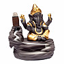 Ständer für Räucherkegel mit fließendem Ganesha-Rauch