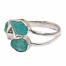 Türkisblauer Ring Silber Ag 925 LOT16