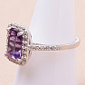 Amethyst geschliffener Ring Silber Ag 925 KO161