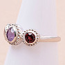 Amethyst geschliffener Ring Silber Ag 925 KO166