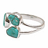 Türkisblauer Ring Silber Ag 925 LOT17