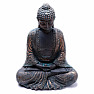 Meditierender Buddha, japanische Figur im Antik-Look