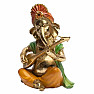 Feng Shui Ganesha Statue mit Sitar 27 cm