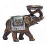 Elefantenstatue mit Teelichthalter 16 cm