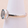 Topas blauer Ring Silber Ag 925 KO185
