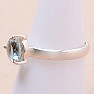 Topas blauer Ring Silber Ag 925 KO203