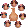 Aroma Diffusor VASE Dekor helles Holz
