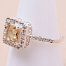 Ring mit Citrinschliff, Silber Ag 925 KO214