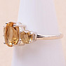 Ring mit Citrinschliff, Silber Ag 925 KO217