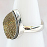 Pyrit-Regenbogenring Silber Ag 925 R219