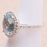 Topas blauer Ring Silber Ag 925 21937