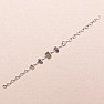Armband aus Vltavín, Herkimer-Diamant und Campo del Cielo-Meteorit, Silber Ag 925, LOT22