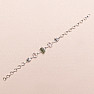 Armband aus Vltavín, Herkimer-Diamant und Campo del Cielo-Meteorit, Silber Ag 925, LOT24