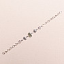 Armband aus Vltavín, Herkimer-Diamant und Campo del Cielo-Meteorit, Silber Ag 925, LOT27