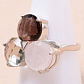 Grüner Amethyst - Prasiolith Ring Silber Ag 925 KO300