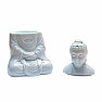 Aromalampe Keramik Buddha hellblau