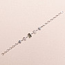 Armband aus Vltavín, Herkimer-Diamant und Campo del Cielo-Meteorit, Silber Ag 925, LOT31