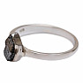 Diamant Natur Rohring Silber Ag 925 R332