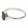 Diamant Natur Rohring Silber Ag 925 R333