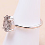 Kristall mit Turmalinring Silber Ag 925 33659