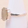 Sagenit (Kristall mit Rutil) Ring Silber Ag 925 33683
