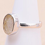 Sagenit (Kristall mit Rutil) Ring Silber Ag 925 33689