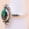 Malachit-Ring Silber Ag 925 34353